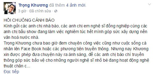 Trong Khuong to bau show quyt tien, de doa tinh mang-Hinh-3